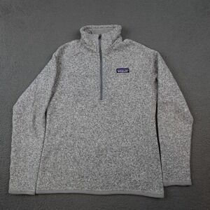 Patagonia Better Sweater Fleece 1/4 Zip Womens Small Gray Pullover Heather